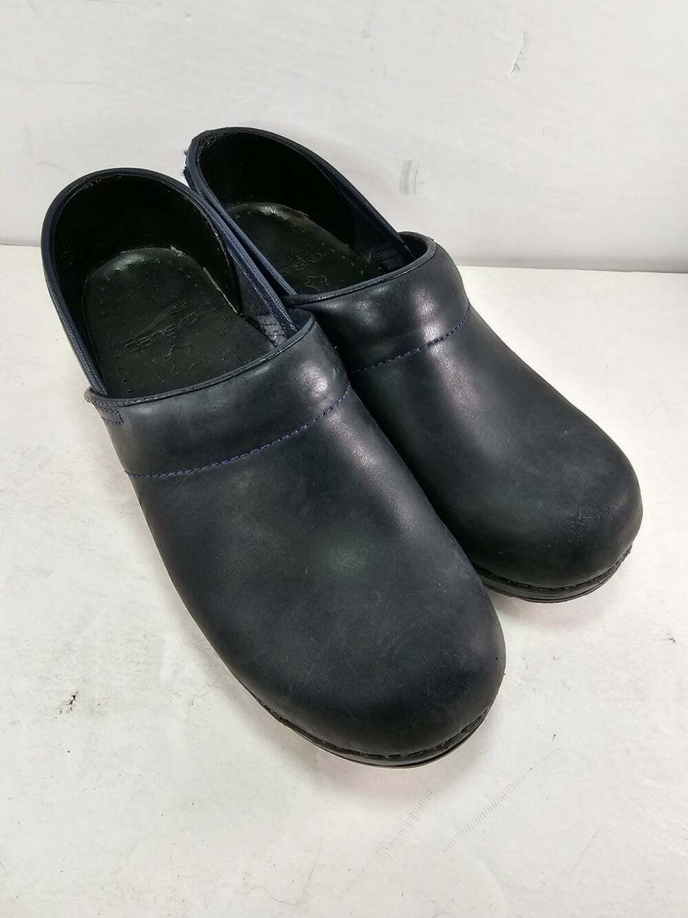 DANSKO Professional Clogs Black Leather Clogs Comfort Shoes Women's Size 37
